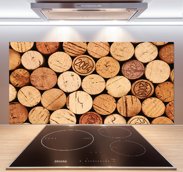 Platte für Küchenrückwand Weinkorken