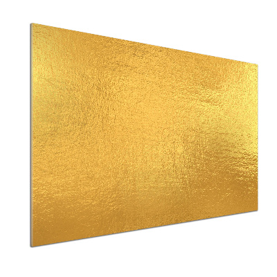 Glasrückwand für die küche Goldfolienhintergrund