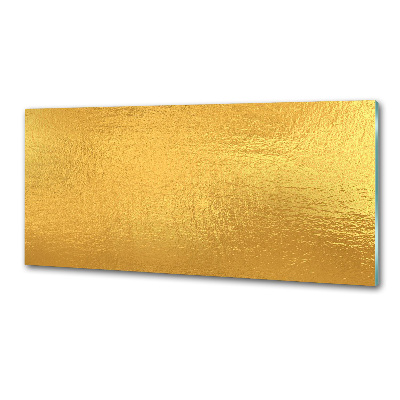 Glasrückwand für die küche Goldfolienhintergrund