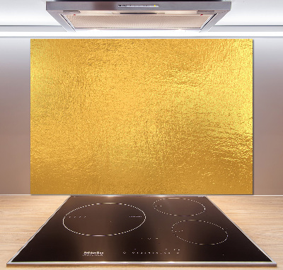 Glasrückwand für die küche Goldfolienhintergrund