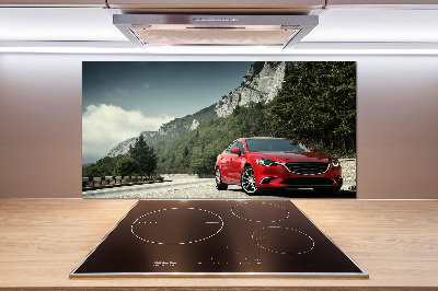 Platte für Küchenrückwand Auto in den Bergen