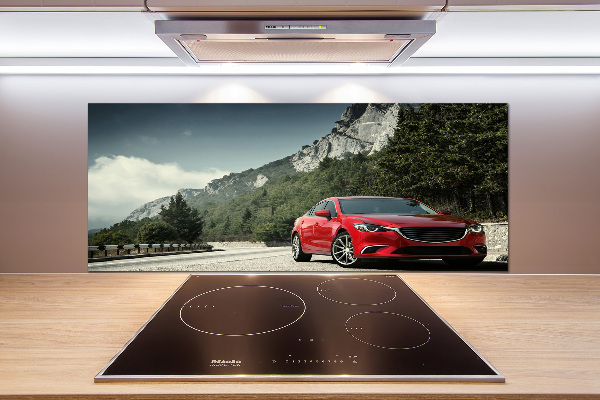 Platte für Küchenrückwand Auto in den Bergen