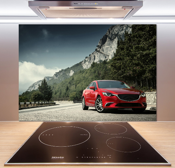 Platte für Küchenrückwand Auto in den Bergen