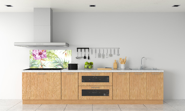 Küchen wandpaneel Hawaiianische Blumen