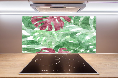 Küchen wandpaneel Monstera