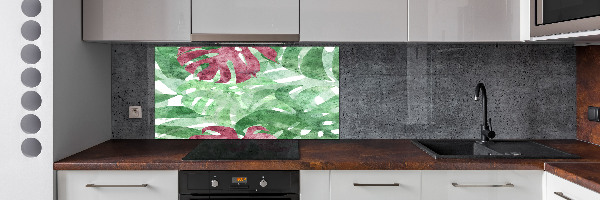 Küchen wandpaneel Monstera