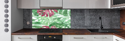 Küchen wandpaneel Monstera