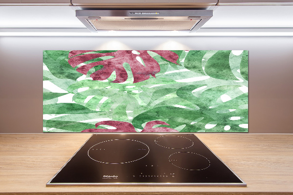 Küchen wandpaneel Monstera