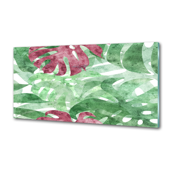 Küchen wandpaneel Monstera