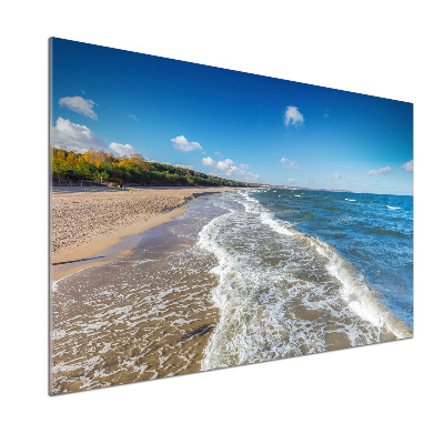 Glasrückwand für die küche Ostsee