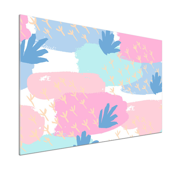 Glasrückwand für die küche Farbenfrohes Muster