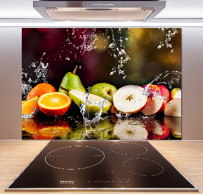 Platte für Küchenrückwand Obst und Wasser