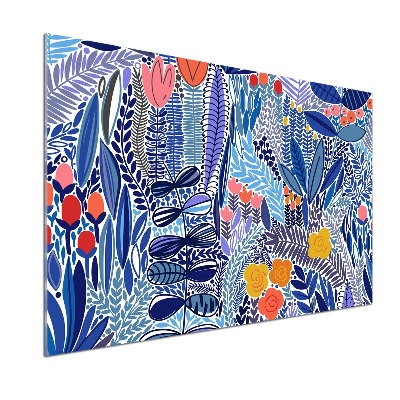 Küchen wandpaneel Blumenmuster