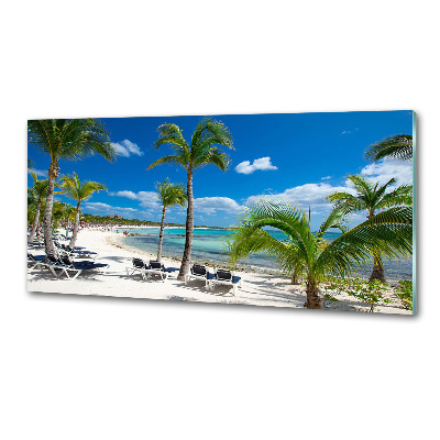 Glasrückwand für die küche Maledivenstrand