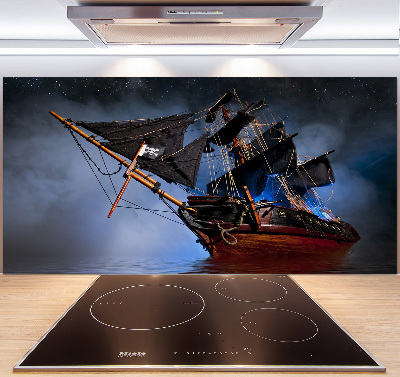 Küchen wandpaneel Piratenschiff