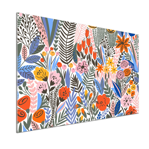 Küchen wandpaneel Blumenmuster