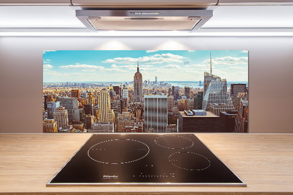 Küchen wandpaneel New York aus der Vogelperspektive