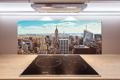 Küchen wandpaneel New York aus der Vogelperspektive