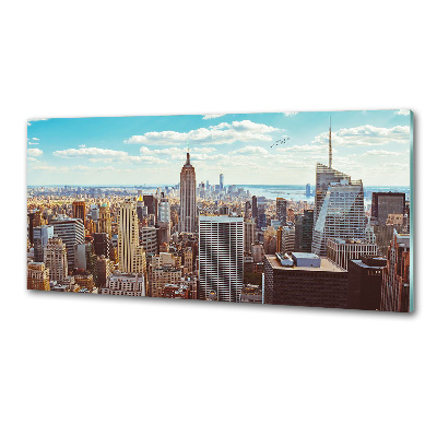 Küchen wandpaneel New York aus der Vogelperspektive