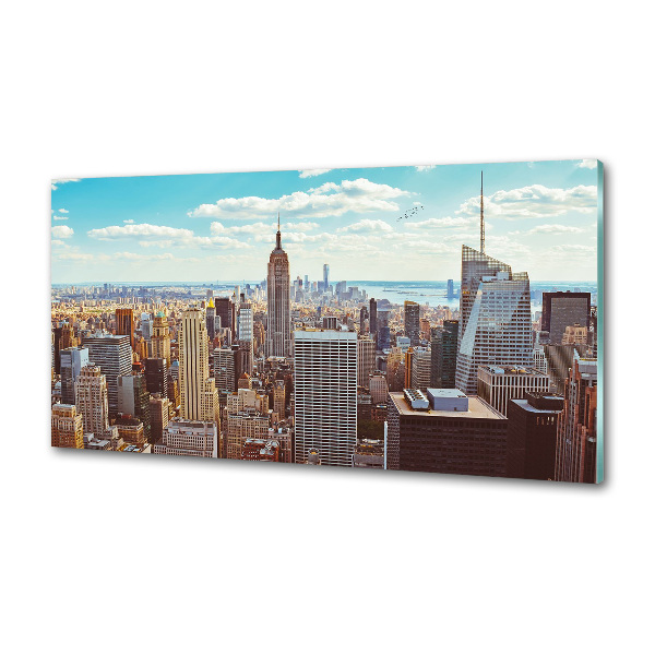 Küchen wandpaneel New York aus der Vogelperspektive