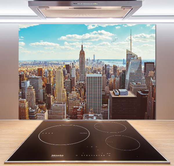 Küchen wandpaneel New York aus der Vogelperspektive