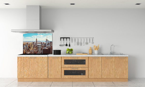 Küchen wandpaneel New York aus der Vogelperspektive