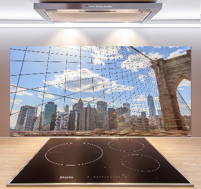 Glasrückwand für die küche New Yorker Brücke