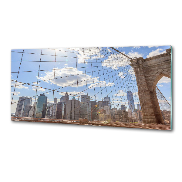 Glasrückwand für die küche New Yorker Brücke