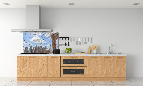 Glasrückwand für die küche New Yorker Brücke