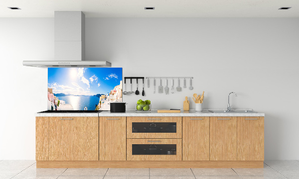 Platte für Küchenrückwand Santorini, Griechenland