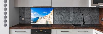 Platte für Küchenrückwand Santorini, Griechenland