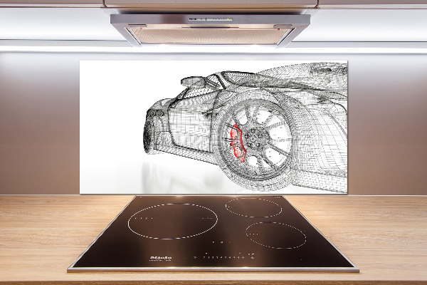 Glasrückwand für die küche Auto-Netz