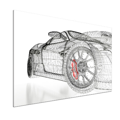 Glasrückwand für die küche Auto-Netz