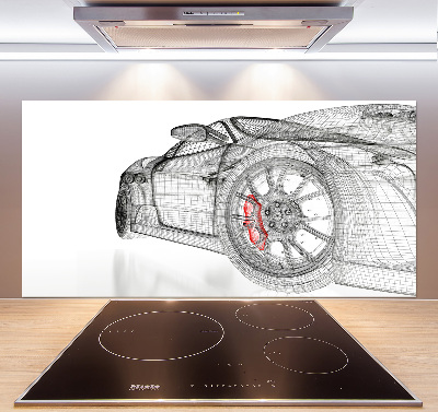 Glasrückwand für die küche Auto-Netz