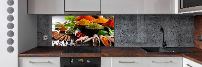 Küchen wandpaneel Bunte Gewürze