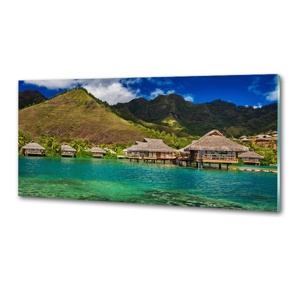 Platte für Küchenrückwand Bungalows über dem Wasser