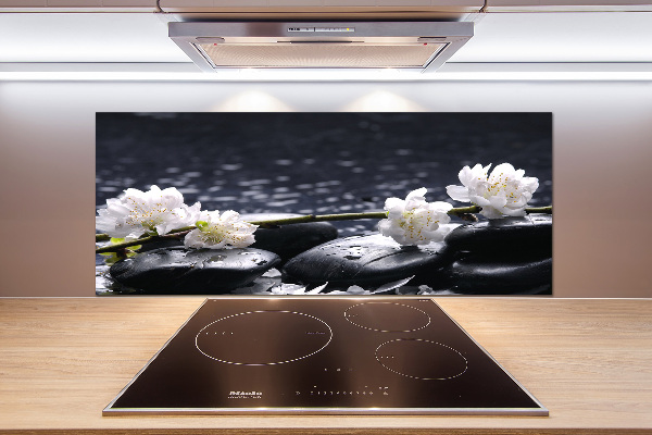 Glasrückwand für die küche Kirschblüte