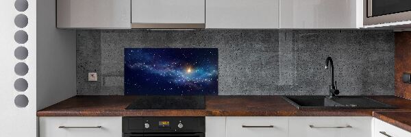 Glasrückwand für die küche Galaxis