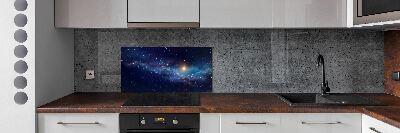Glasrückwand für die küche Galaxis