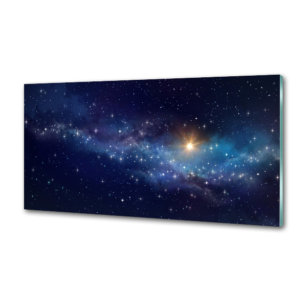Glasrückwand für die küche Galaxis