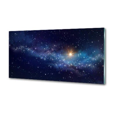 Glasrückwand für die küche Galaxis