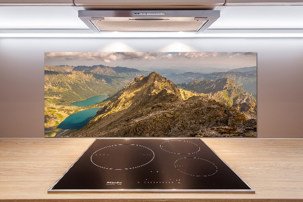 Glasrückwand für die küche Das Meeresauge der Tatra-Berge