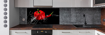 Platte für Küchenrückwand Rote Paprika