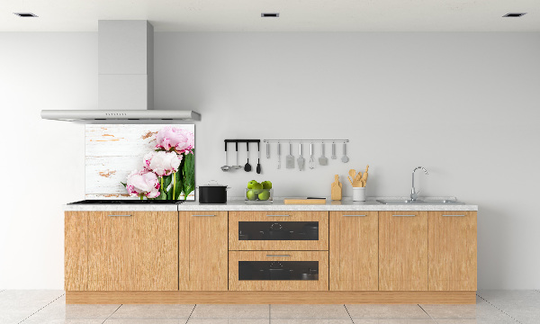 Platte für Küchenrückwand Pfingstrosen