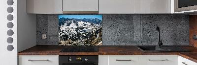 Glasrückwand für die küche See in den Tatra-Bergen