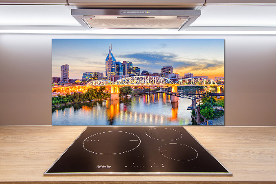 Glasrückwand für die küche Tennessee Bridge USA