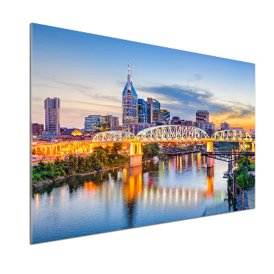 Glasrückwand für die küche Tennessee Bridge USA