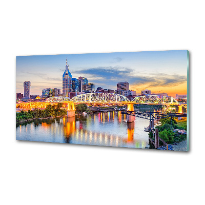 Glasrückwand für die küche Tennessee Bridge USA