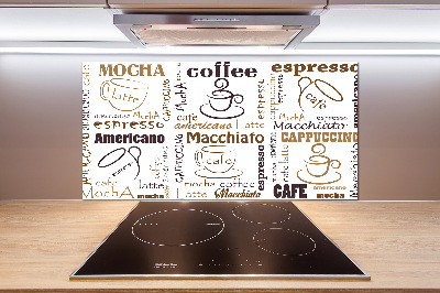 Küchen wandpaneel Zeit für Kaffee