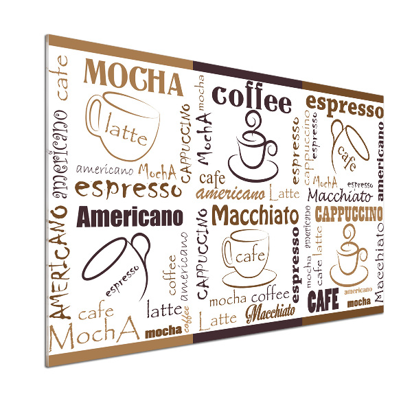 Küchen wandpaneel Zeit für Kaffee